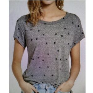Current Elliott Lightly Distressed Tee with blue stars Size 0